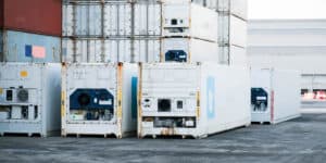Shipping containers - white