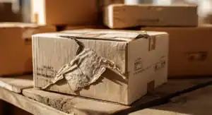 damaged parcel box